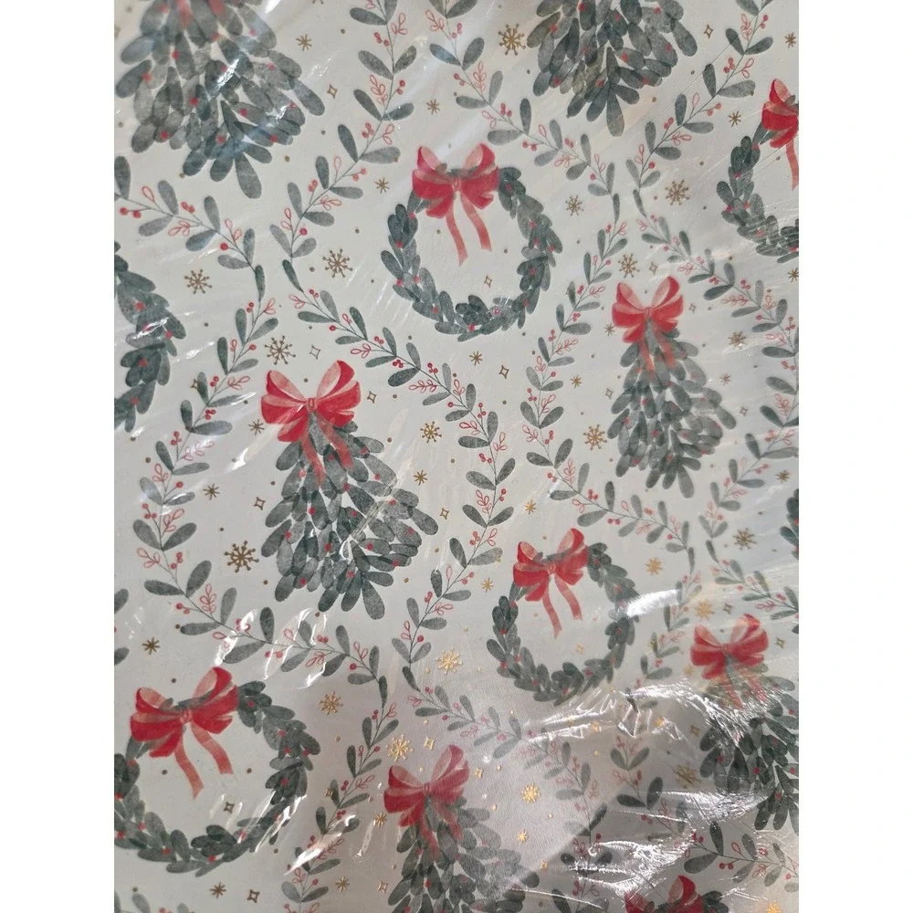 Peppermint & Pine Christmas Paper Dinner Plates 10 Inch 24 Count Holiday Set